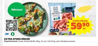 Coop Royal greenland räkor med skal erbjuda