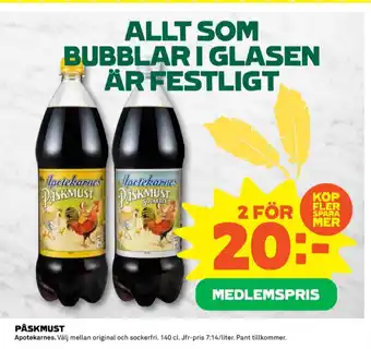 Coop Apotekarnes påskmust erbjuda
