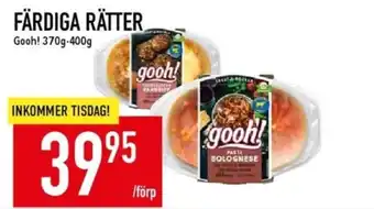 Matdax Gooh färdigrätter erbjuda