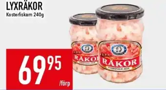 Kosterfiskarn räkor