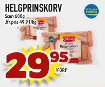 Matdax Scan helgprinskorv erbjuda