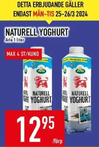 Matdax Arla yoghurt erbjuda