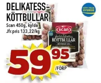 Matdax Scan köttbullar erbjuda