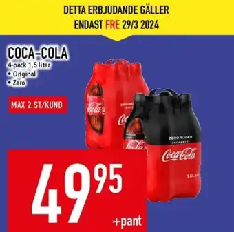 Matdax Coca cola läskedryck erbjuda