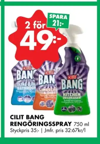 ÖoB Cillit bang rengöringsmedel erbjuda