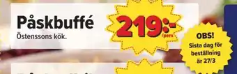 Östenssons Östenssons färdigrätter erbjuda