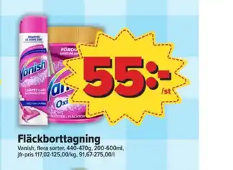 Vanish oxi action fläckborttagning