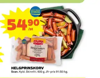 Stora Coop Scan helgprinskorv erbjuda