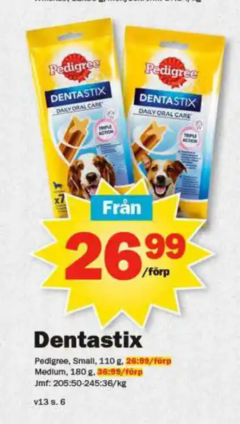 Pekås Dentastix erbjuda