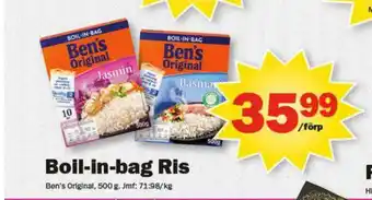 Pekås Boil-in-bag Ris erbjuda