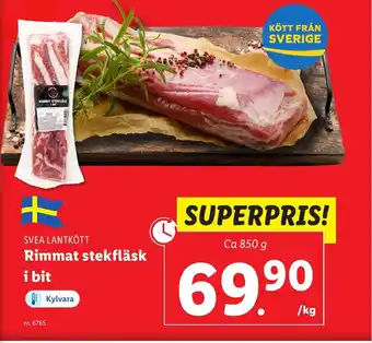 Lidl Rimmat stekfläsk i bit erbjuda