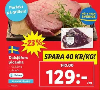 Lidl Dalsjöfors picanha erbjuda