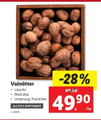 Lidl Valnötter erbjuda