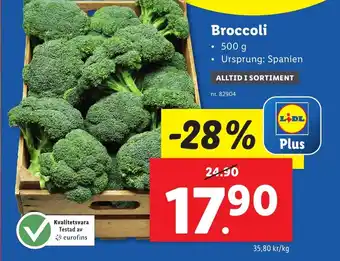 Lidl Broccoli erbjuda