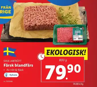 Lidl SVEA LANTKÖTT Färsk blandfärs erbjuda