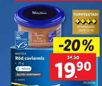 Lidl NAUTICA Röd caviarmix erbjuda