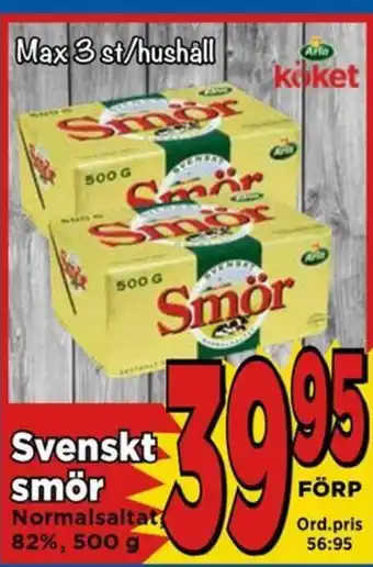 Supergrossen Svenskt smör erbjuda