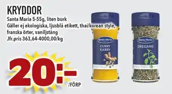 Matvärlden Tensta KRYDDOR erbjuda