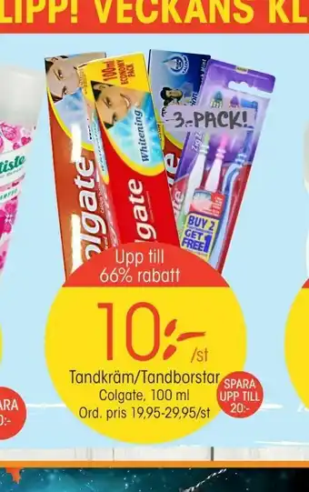 EKO Tandkräm/Tandborstar erbjuda