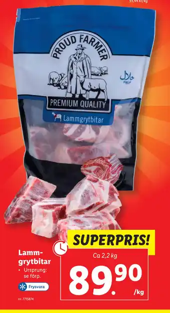 Lidl Lammgrytbitar erbjuda