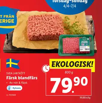 Lidl Färsk blandfärs erbjuda