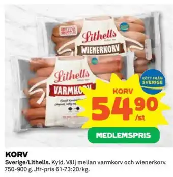 Coop KORV erbjuda