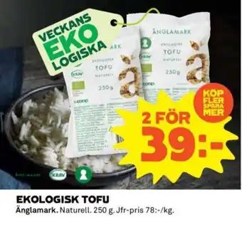 Coop EKOLOGISK TOFU erbjuda