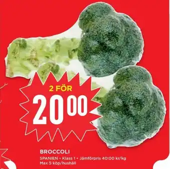 Willys BROCCOLI erbjuda