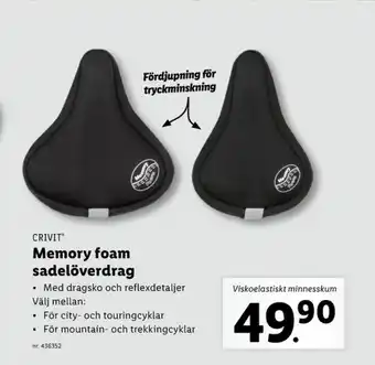 Lidl Crivit cykelsadel erbjuda