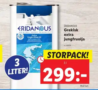 Lidl Eridanous olivolja erbjuda