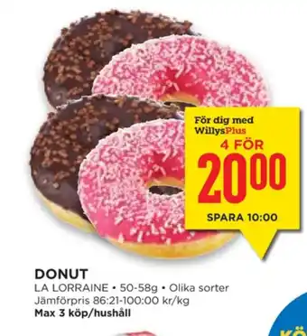 Willys Hemma La lorraine butiksbakat kaffebröd erbjuda