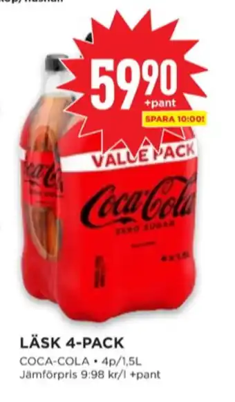 Willys Coca cola läskedryck erbjuda