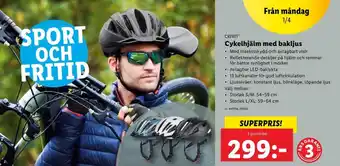 Lidl Crivit cykelhjälm erbjuda