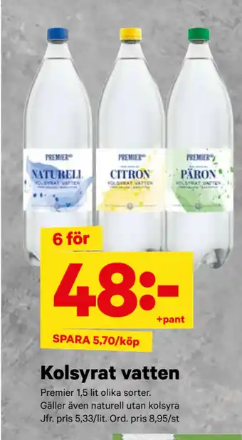 City Gross Kolsyrat vatten erbjuda