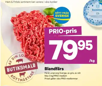 City Gross Blandfärs erbjuda