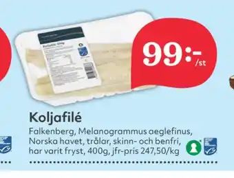 Hemköp Falkenberg seafood koljafile erbjuda