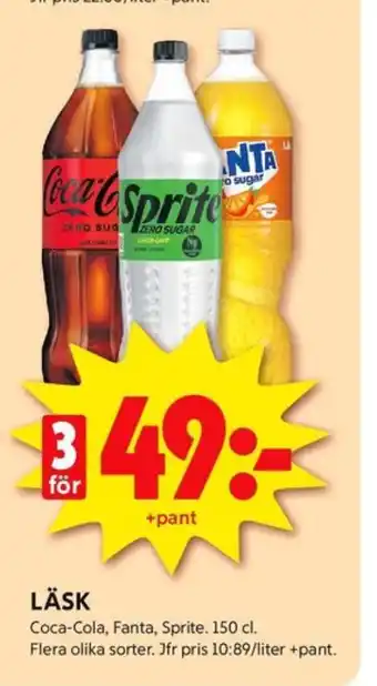 ICA Kvantum Coca cola zero läskedryck erbjuda