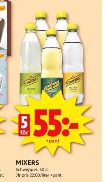 ICA Kvantum Schweppes tonic erbjuda