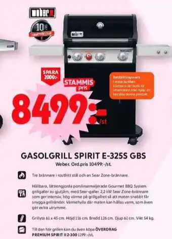 ICA Maxi Weber gasolgrill erbjuda