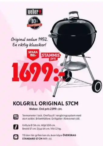 ICA Maxi Weber klotgrill erbjuda