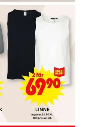 ICA Maxi Mywear linne erbjuda