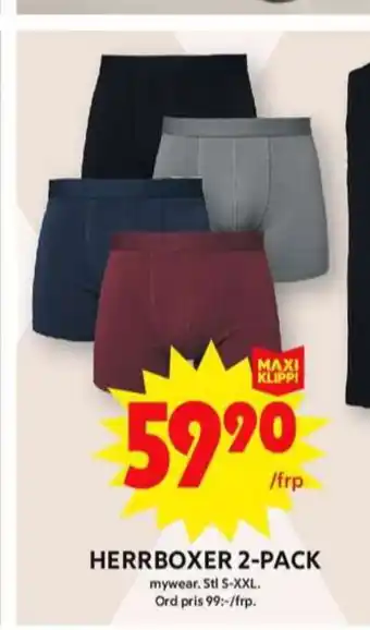 ICA Maxi Mywear boxer erbjuda