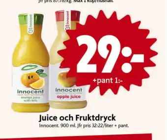 ICA Nära Innocent fruktdryck erbjuda