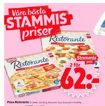 ICA Supermarket Ristorante pizza erbjuda