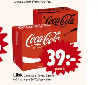 ICA Nära Coca cola läskedryck erbjuda