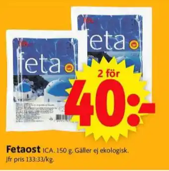 ICA Supermarket Zeta fetaost erbjuda
