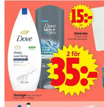 ICA Supermarket Dove duschtvål erbjuda