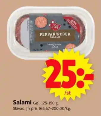 ICA Supermarket Gøl salami erbjuda