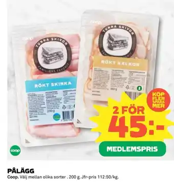 Coop PÅLÄGG Coop erbjuda