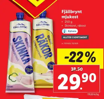 Fjällbrynt mjukost